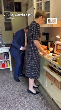 Julie Gayet et François Hollande dans leur maison en Corrèze.