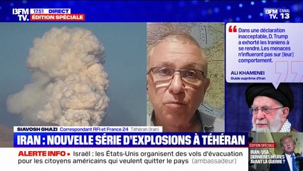 Iran: énorme panache de fumée blanche à Téhéran, après une nouvelle série d'explosions