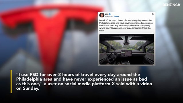 Tesla Cybertruck Caught Driving In Wrong Lane On FSD—Just Days Before Robotaxi Launch