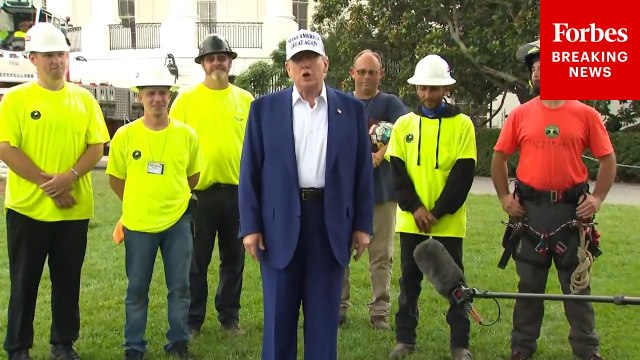 Trump Takes Question After Questions About Iran, Federal Reserve On White House Lawn