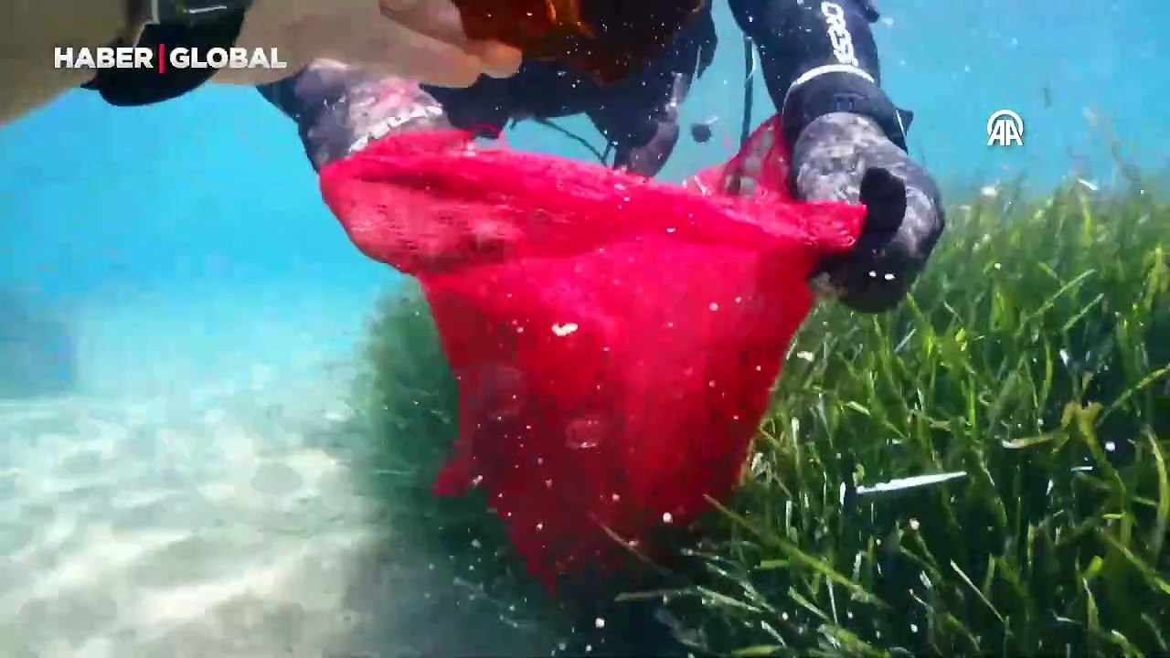 Bodrum'da deniz dibi temizliği