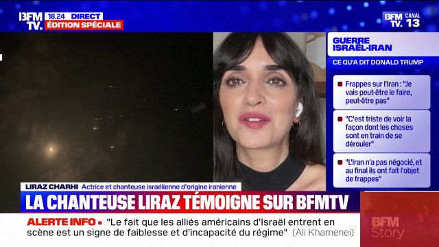 Je chante pour celles et ceux qui sont opprimés en Iran , témoigne Liraz Charhi, actrice et chanteuse israélienne d’origine iranienne, depuis Tel-Aviv (Israël)