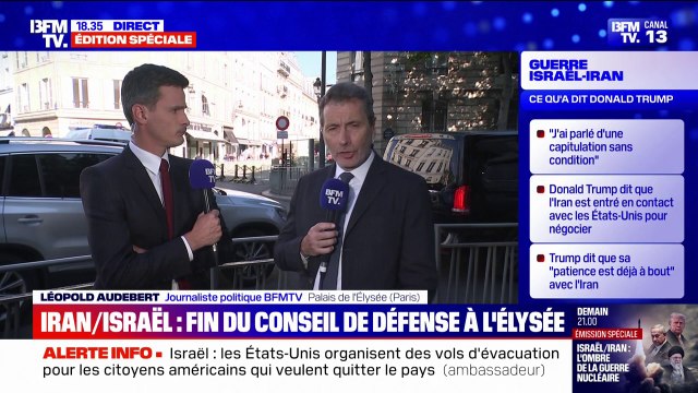 Israël-Iran: la question des ressortissants français, en Iran et en Israël, a été évoquée pendant le Conseil de défense et de sécurité