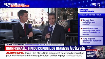 Israël-Iran: la question des ressortissants français, en Iran et en Israël, a été évoquée pendant le Conseil de défense et de sécurité