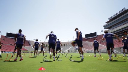 Entrenamiento del Atlético de Madrid