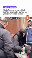 💫 “Se nos cumplió el sueño”: Una madre con su hija conocieron a María Becerra
