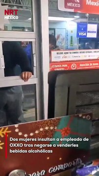 Un trabajador de una tienda OXXO fue agr3dido verbalmente por dos mujeres luego de negarse a venderles bebidas alcohólicas fuera del horario permitido por la ley.