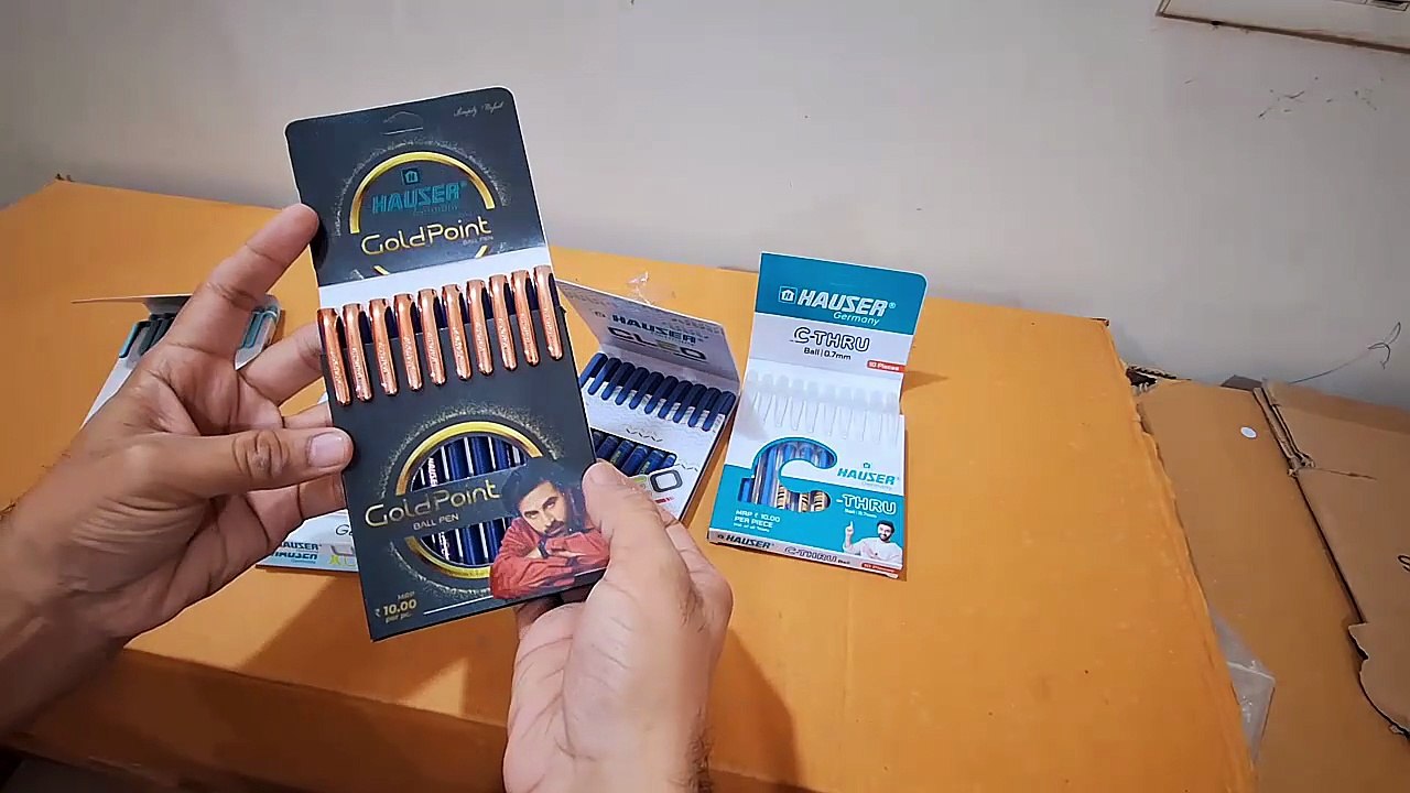 ✨ Unboxing  Testing Hauser XO, XO RT, CLEO, C-Thru, Gold Point, XO Gel  UV Gel Pens  Just ₹10 Each