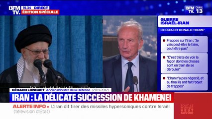 Iran-Israël: "Ça fait plus de 20 ans que le multilatéralisme que symbolisait l’ONU ne fonctionne plus", analyse Gérard Longuet, ancien ministre de la Défense (2011-2012)