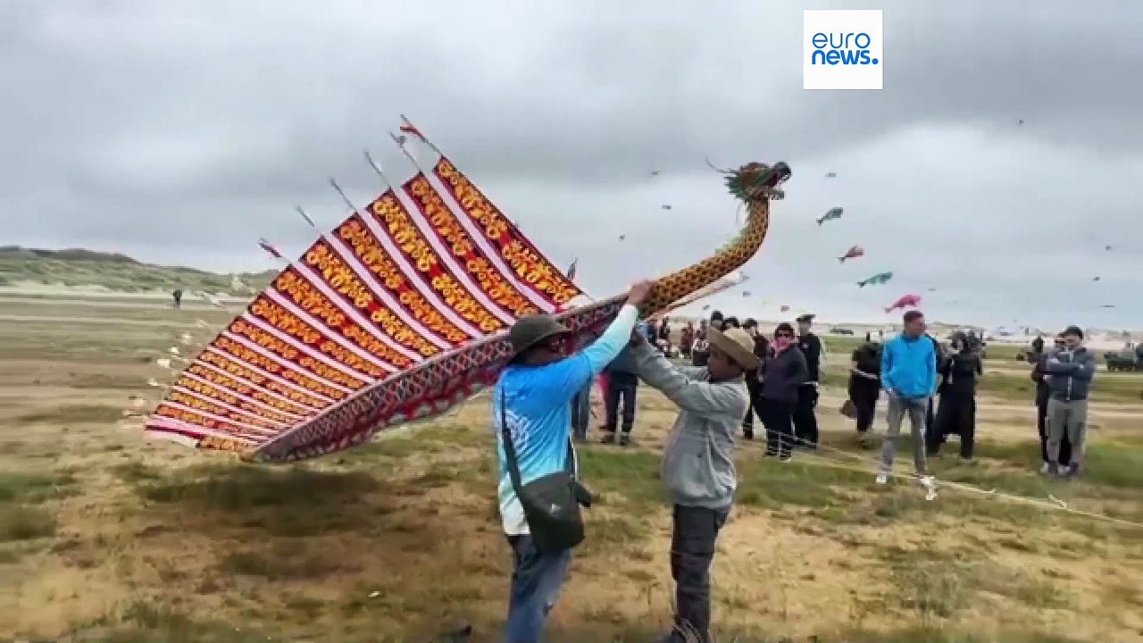 Ilha dinamarquesa de Fanø recebe o maior festival de papagaios de papel do mundo