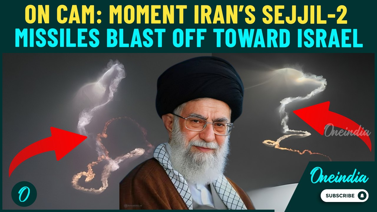 SHOCKING VIDEO: Iran’s SEJJIL-2 Missiles DANCE in Sky Moments Before Shattering Israeli Defences
