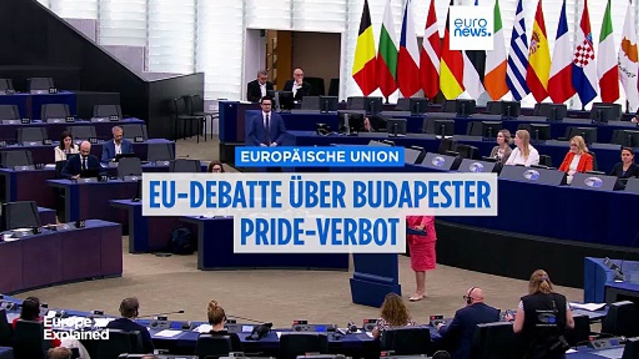 'Wieder eine rote Linie überschritten': Hitzige Debatte über Ungarns Pride-Verbot im Europäischen Parlament