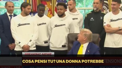 Trump mette in imbarazzo i giocatori della Juve: la domanda infelice sulle donne