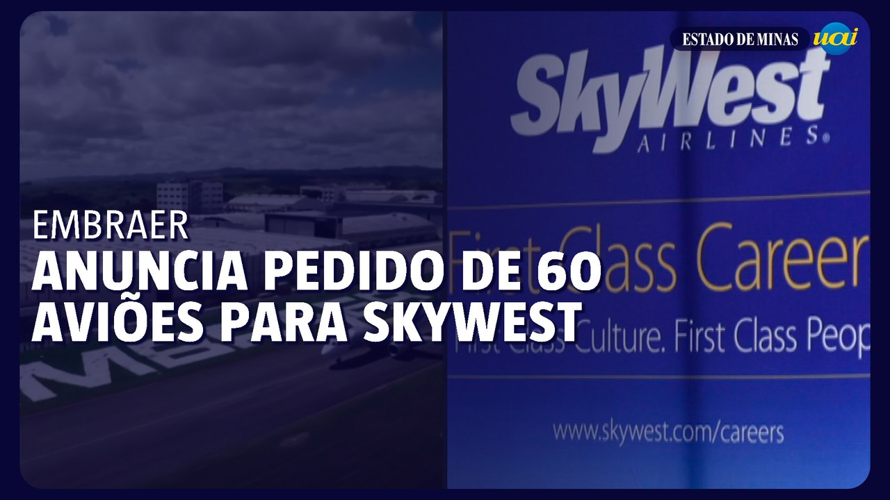 Embraer anuncia pedido de 60 aviões para SkyWest