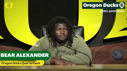Oregon Ducks Bear Alexander Talks about "Blocking Out the Noise"