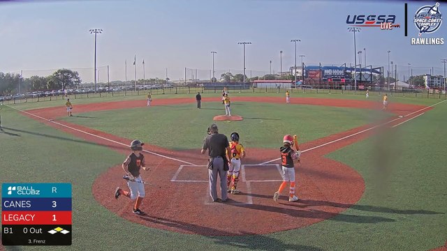 Canes FL Brevard 12u VS Legacy Baseball 12u - Sun, May 18, 2025 7:57 AM to Sun, 9:37 AM