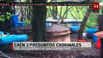 Producción masiva de droga: desmantelan narcolaboratorio en Morelos