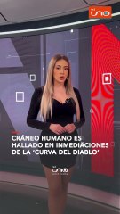 Cráneo humano fue hallado