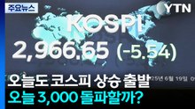 2,970에 안착한 코스피, 오늘 3,000 돌파할까? / YTN