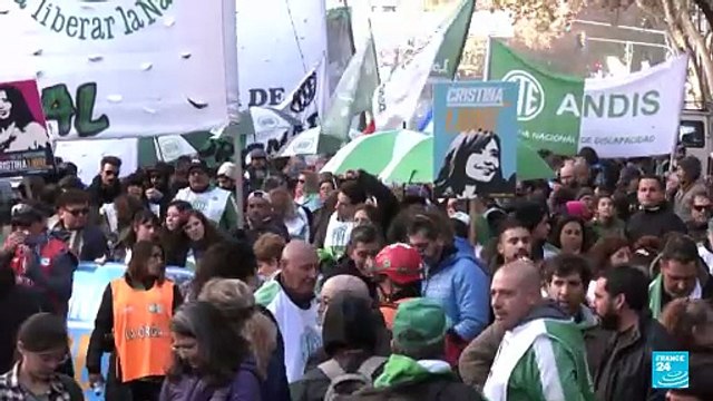 Manifestaciones en Buenos Aires en apoyo a la expresidenta Cristina Fernández