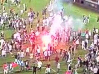 Envahissement du terrain-Lyon 1-Nancy 0-le 10-5-08