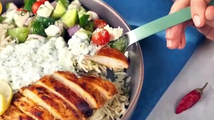 Mediterranean Chicken & Rice Bowl Recipe