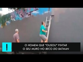TV Antagonista Especial: Seu João, o homem que "ousou" pintar seu muro de cinza no Beco do Batman