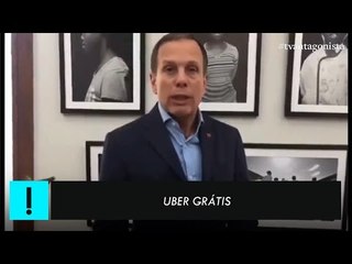 Doria garante Uber grátis para servidor municipal de São Paulo que não aderir a greve