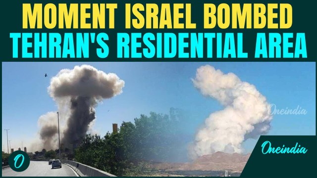 Moment Of Attack On Tehran's Residential Area | Israel Bombs Iran In Revenge For Hypersonic Strike