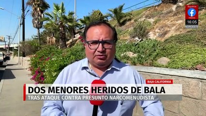 Dos niños resultan lesionados tras ataque armado en Tijuana