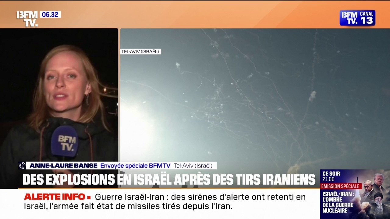 Guerre Iran-Israël: de violentes explosions entendues à Tel-Aviv et à Jérusalem après des tirs iraniens