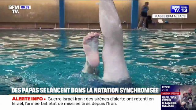 À Molsheim dans le Bas-Rhin, ces pères de famille se lancent dans la natation synchronisée