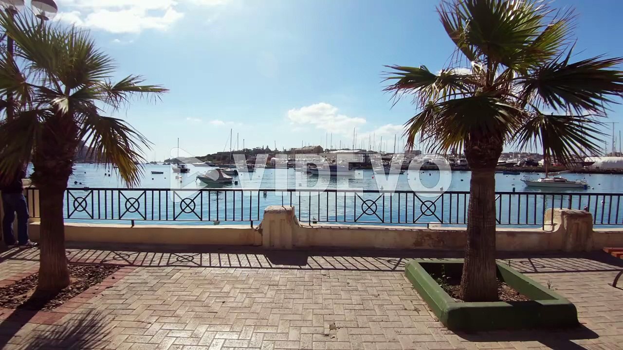Promenade and Marsamxett Harbour at Malta