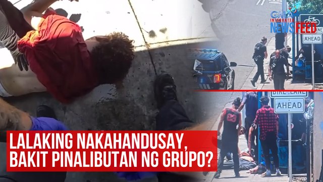 Lalaking nakahandusay, bakit pinalibutan ng grupo? | GMA Integrated Newsfeed