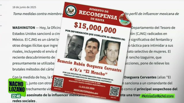 EUA sancionó a miembros del CJNG ¿De qué van las sanciones?