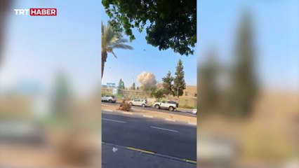 İran füzeleri Tel Aviv'i vurdu