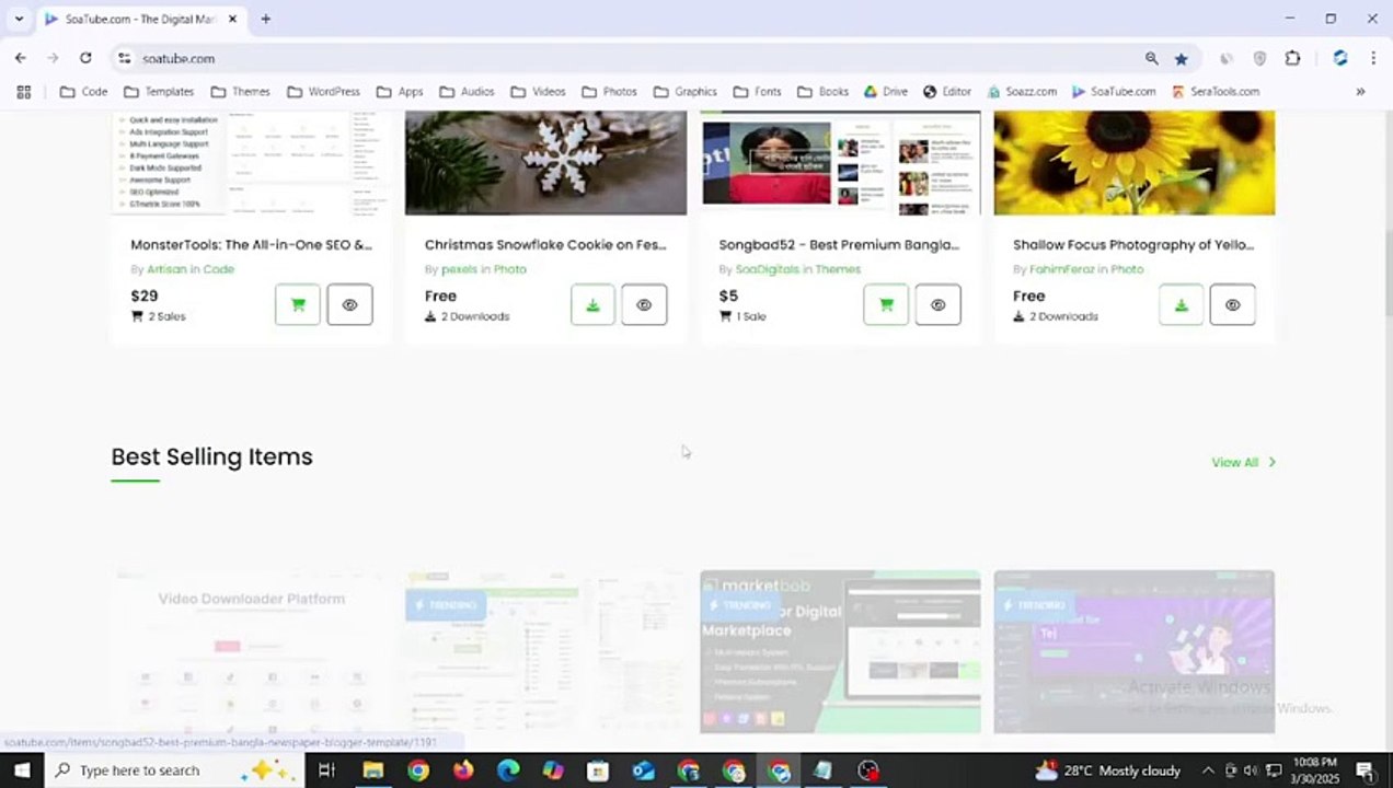 How to Upload Photos/ Videos/ Script / Themes / Books / Fonts on SoaTube.com / SeraTools.com