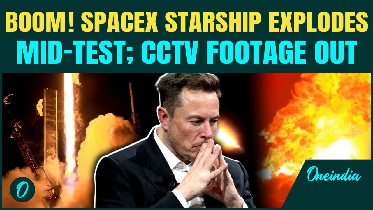 SpaceX Ship 36 Explodes in Massive Fireball|Musk’s Starship Destroyed on Cam During Static Fire Test