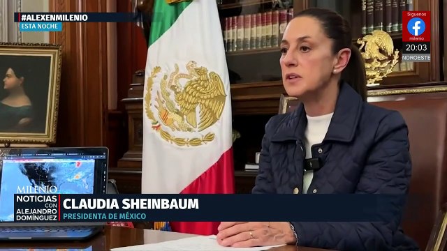 Claudia Sheinbaum advierte sobre Huracán Eric y pide extremar precauciones
