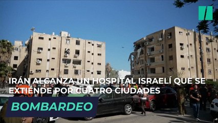 Irán alcanza un hospital israelí en un bombardeo que se extiende por cuatro ciudades