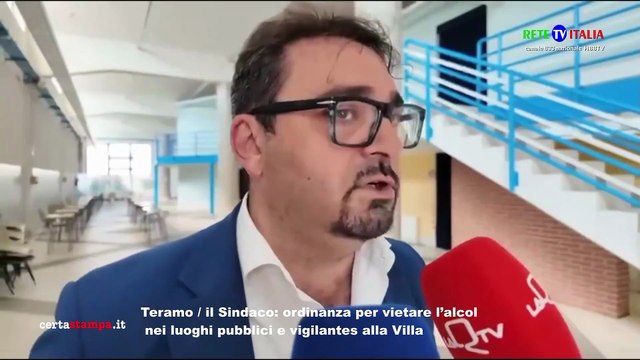 Teramo il Sindaco ordinanza per vietare l’alcol