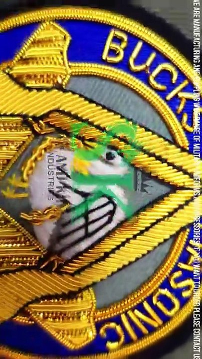 BLAZER BADGES Supplier, Hand Embroidered Bullion Badges Manufacturers Supplier