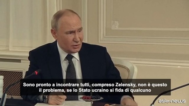 Putin: pronto a incontrare Zelensky ma in fase finale dei colloqui