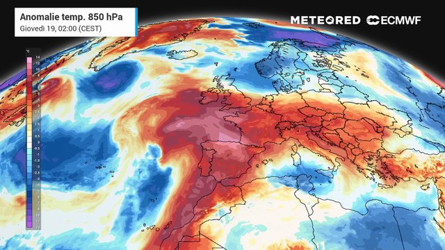 Caldo anomalo per un mese di giugno in Europa: ecco le anomalie di temperature previste