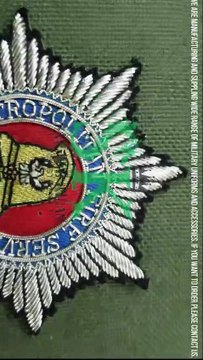 Silver Bullion Blazer Badges, Coldstream Guards Officers Embroidered Cap Badge