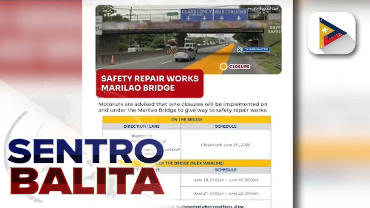 DOTr, ipinatitigil muna sa NLEX Corp. ang paniningil ng toll sa Northbound segment ng Marilao habang kinukumpuni ang Marilao bridge