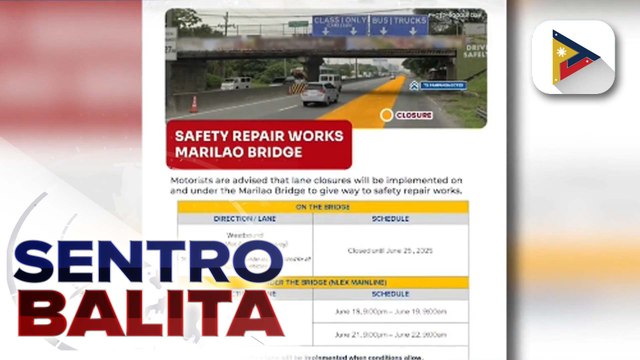 DOTr, ipinatitigil muna sa NLEX Corp. ang paniningil ng toll sa Northbound segment ng Marilao habang kinukumpuni ang Marilao bridge