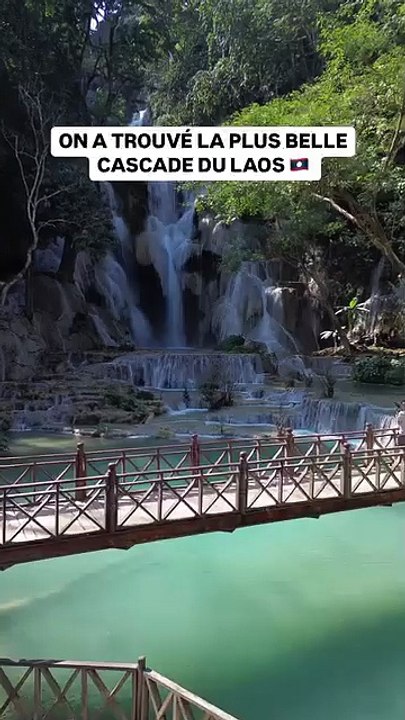 On a trouvé les plus belles cascades du Laos 📍🇱🇦