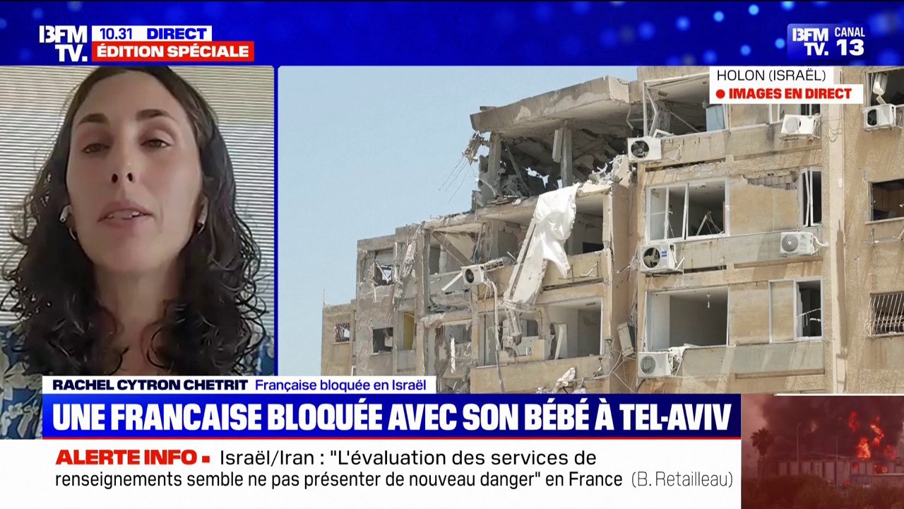 "Les nuits sont très angoissantes": Rachel Cytron Chetrit, Française bloquée à Tel-Aviv, avec son bébé, témoigne