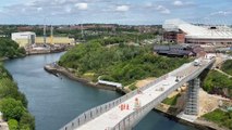 Work on Keel Crossing as Sunderland's new landmark bridge nears completion